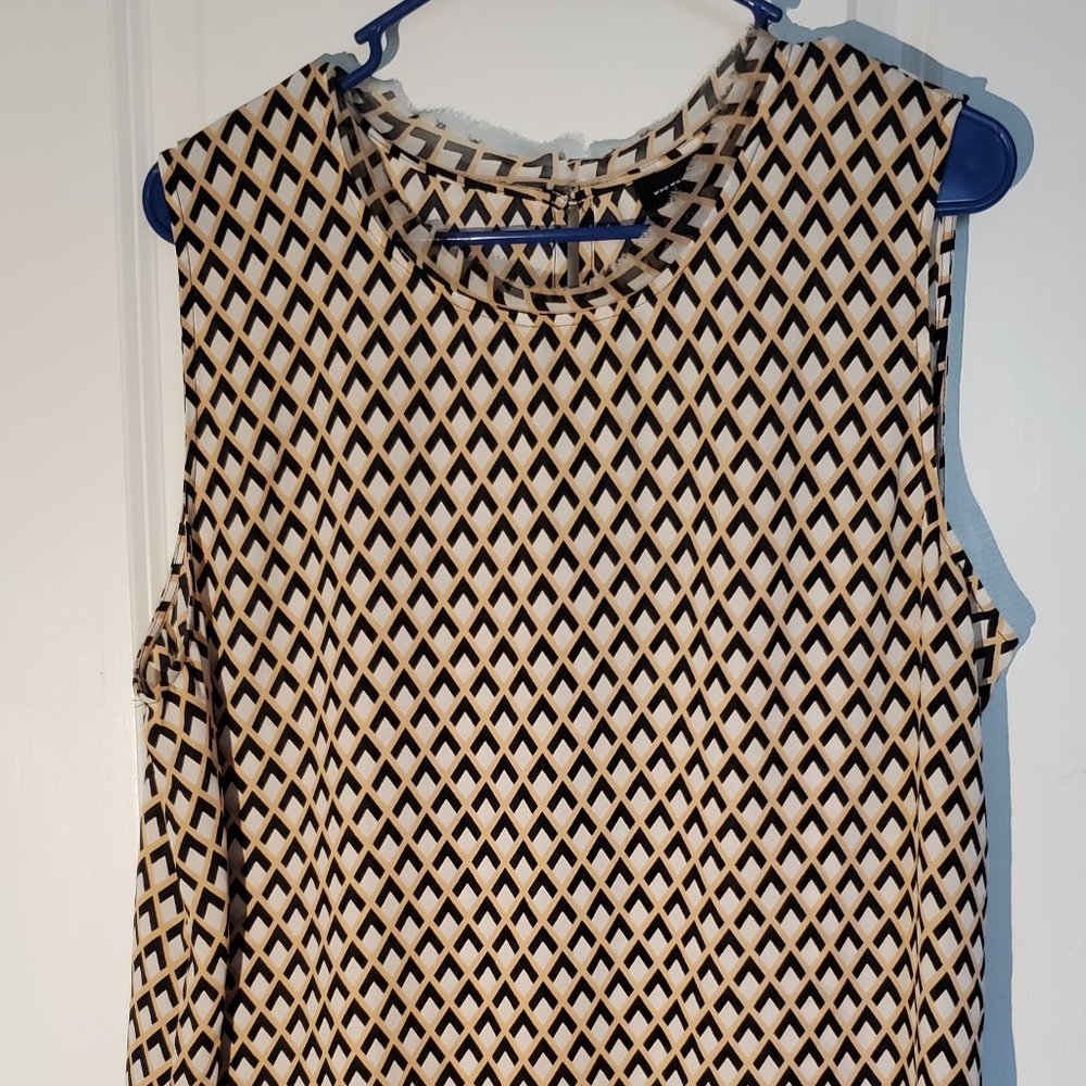 Who What Wear Geometric XXL Printed Blouse